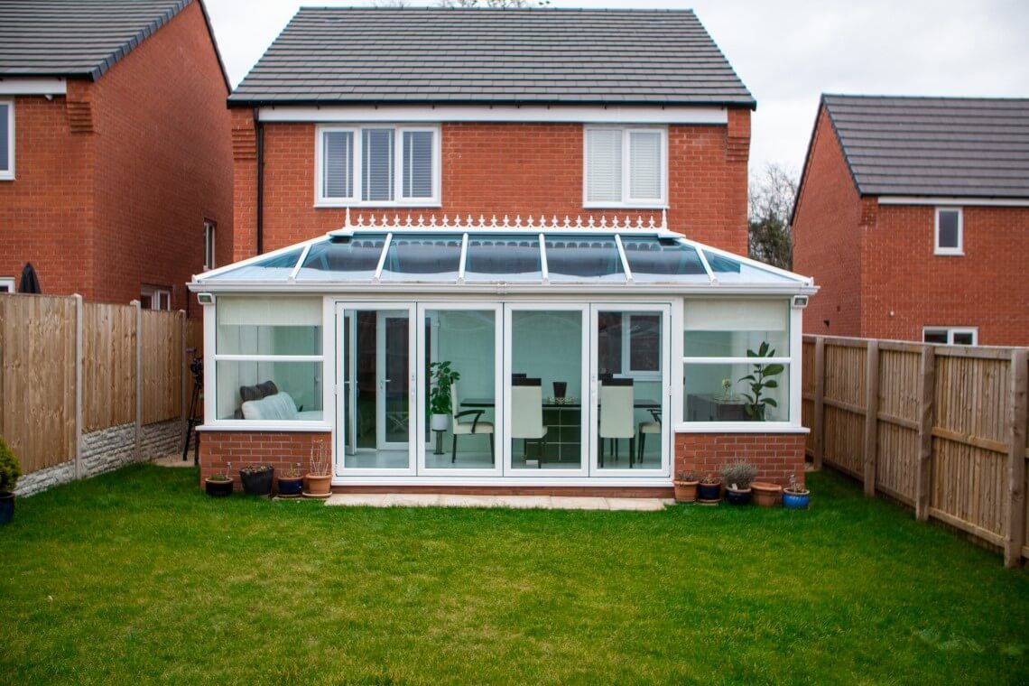 a new hipped back edwardian conservatory