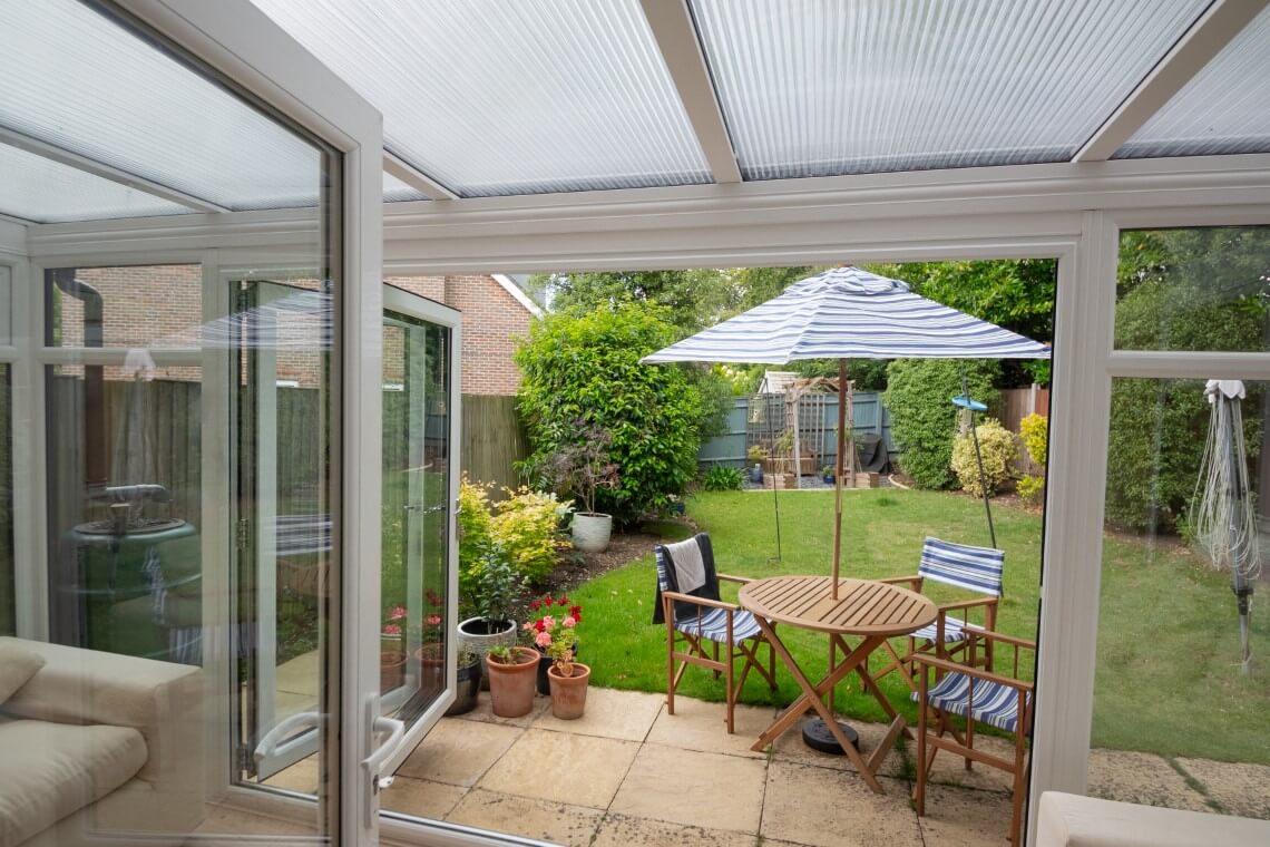 polycarbonate lean to conservatory